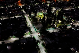 Ya funcionan más de 130 nuevas luces led en ciudad y ahora se avanza en Cañada Seca y Atuel Norte