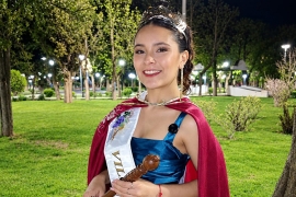 Valentina Abril Cobos Gómez nueva representante de la Villa 25 de Mayo