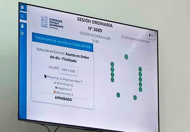 HCD Votaciones digitales y resultados en pantalla: así avanza a la era digital